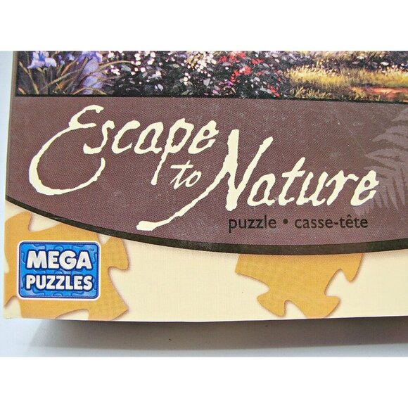 Escape To Nature 1000 Piece Jigsaw Mega Puzzle Mountains Lake Floral Derk Hanson - Picture 3 of 9